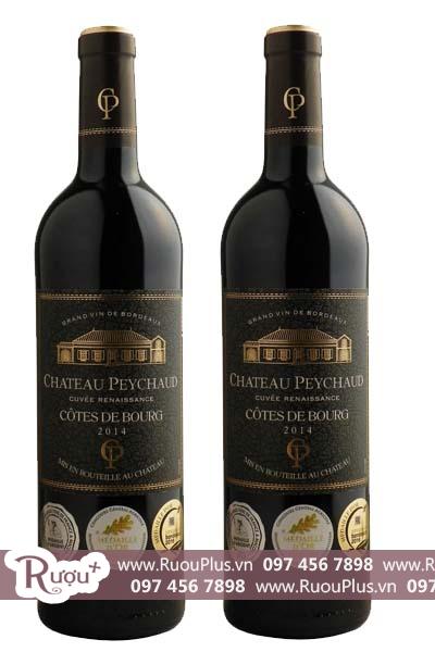 Rượu vang Pháp Chateau Peychaud - Cotes De Bourg