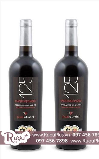 Rượu vang Ý 125 Primitivo 12,5%