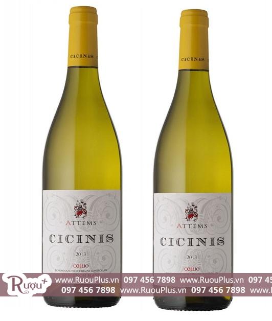 Rượu vang Ý Attems Cicinis Collio DOC