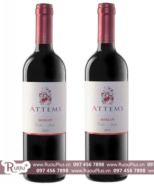 Rượu vang Ý Attems Merlot Collio DOC