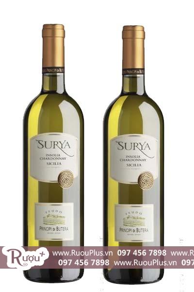 Rượu vang Ý Surya Principi di Butera Insolia/Chardonnay Sicily