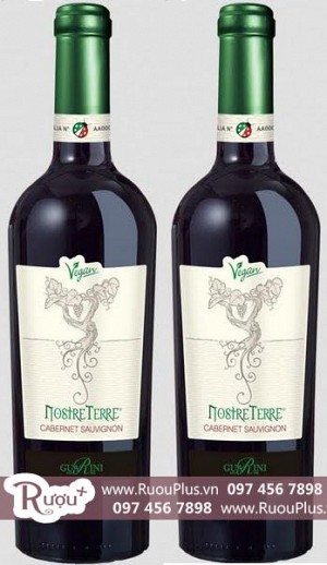 Rượu vang Ý Nostre Terre Cabernet Sauvignon Varietale Vegan