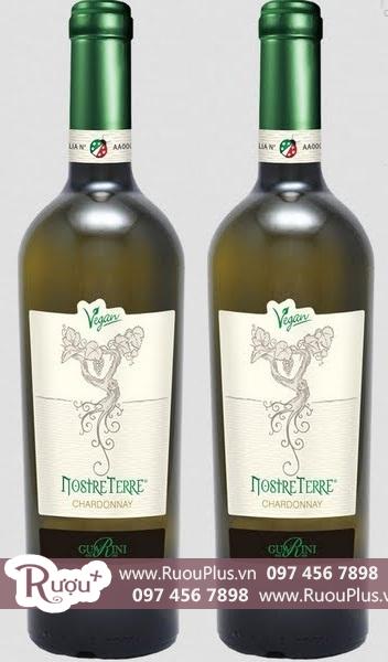 Rượu vang Ý Vegan Nostre Terre Chardonnay Varietals