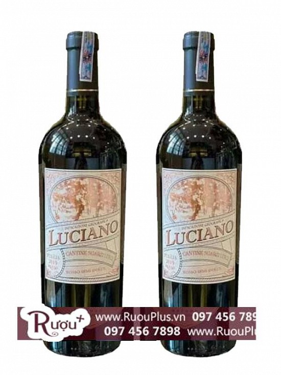 Rượu vang Luciano Rosso Semi Dolce Puglia