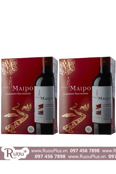 Vang Chile Vina Maipo, Mi Pueblo Cabernet Sauvignon Bib 3L