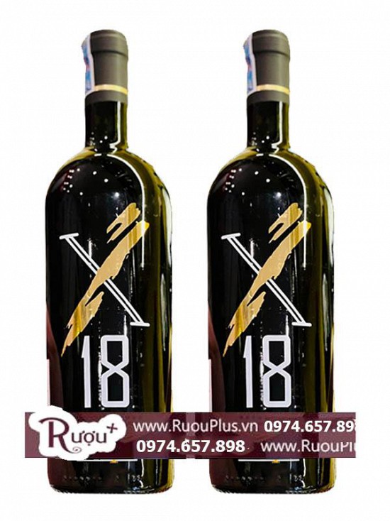 Rượu vang X18 Primitivo Puglia