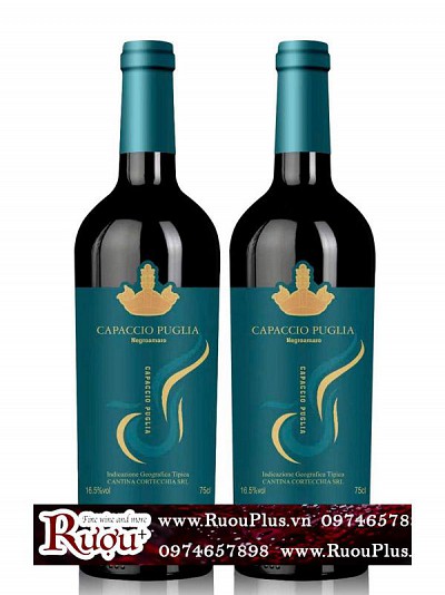 Rượu Vang Capaccio Puglia Negroamaro 16,5%