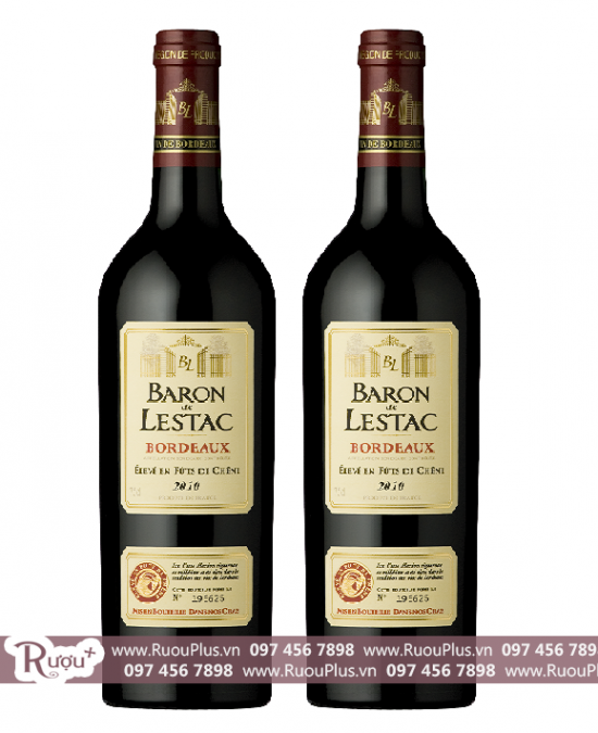 Rượu vang Pháp Baron de Lestac Bordeaux