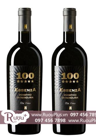 Rượu vang Ý 100 Essenza  Primitivo Di Manduria