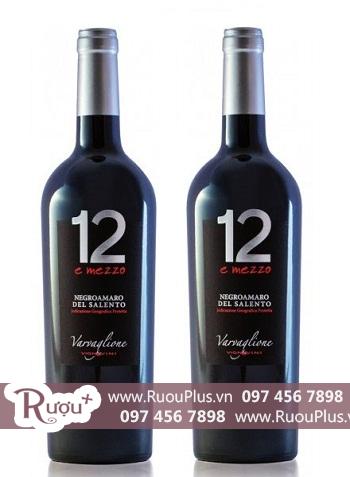 Rượu vang ý 12 E Mezzo Negroamaro Del Salento