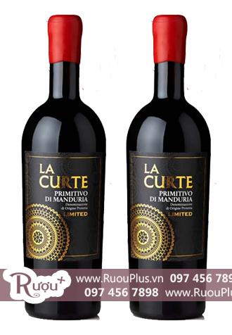 Rượu vang La Curte 19 độ Limited Primitivo Di Manduria Cao cấp