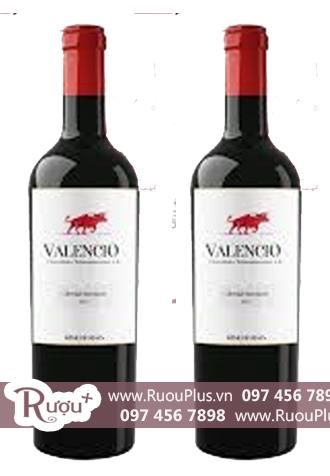 Rượu vang Valencio - Vang hình con bò đỏ Giá rẻ