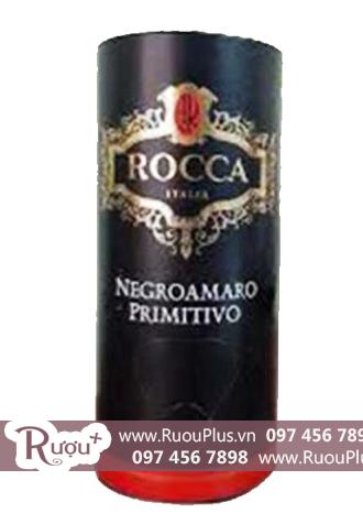 Rượu vang bịch Rocca Negroamaro Primitivo 13,5% Cao cấp