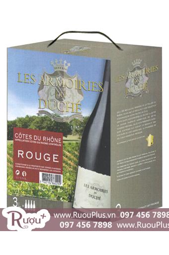 Rượu Vang Bịch Pháp Les Armoiries 3 Lít