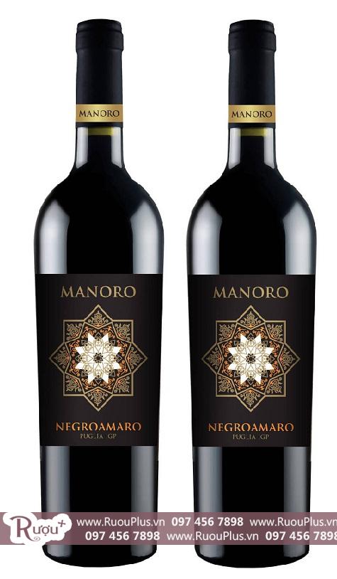 Rượu vang Ý Manoro Negroamaro