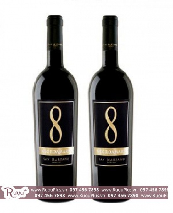 Rượu vang Ý số 8 Negroamaro Salento
