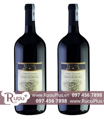 Rượu vang Ý Nero D’avola Terre Siciliane Igt Terre Dell’isola