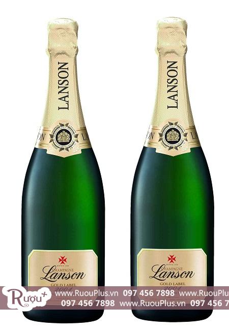 Champagne Pháp Lanson Gold Label nhãn vàng