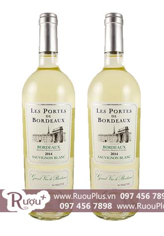 Rượu vang Pháp Les Portes de Bordeaux Sauvignon Blanc