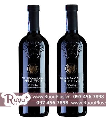 Rượu vang Ý Negroamaro Primitivo Puglia Terra Aprica