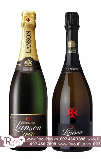 Rượu Champagne Lanson giá bán rẻ đang sale