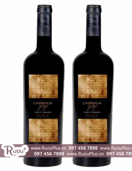 Rượu vang Lagranja Family Reserve 2007