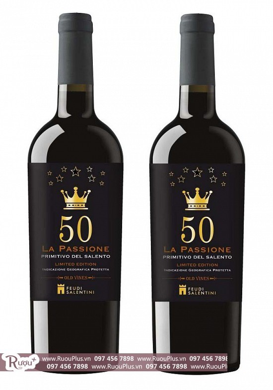 Rượu vang 50 La Passione Primitivo Del Salento