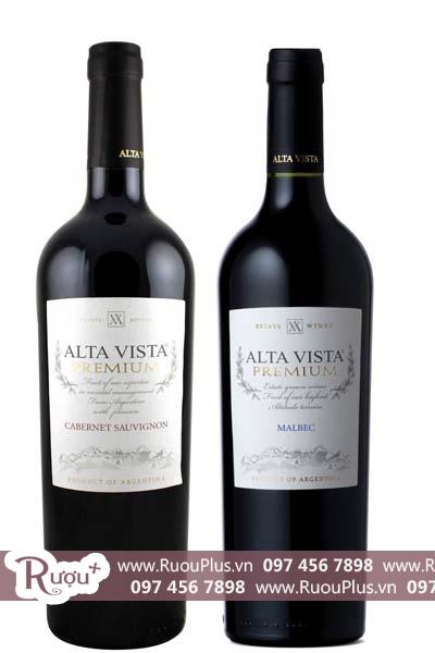 Rượu vang Argentina Alta Vista Premium đỏ