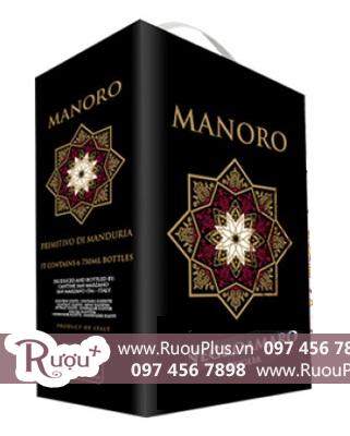 Rượu vang bịch Ý Manoro Negroamaro giá bán rẻ nhất