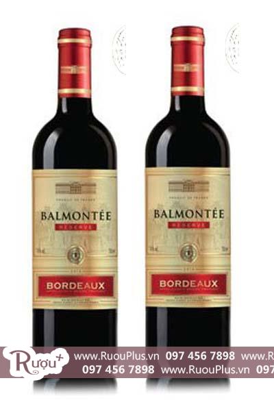 Rượu vang Pháp Balmontee Bordeaux - Red