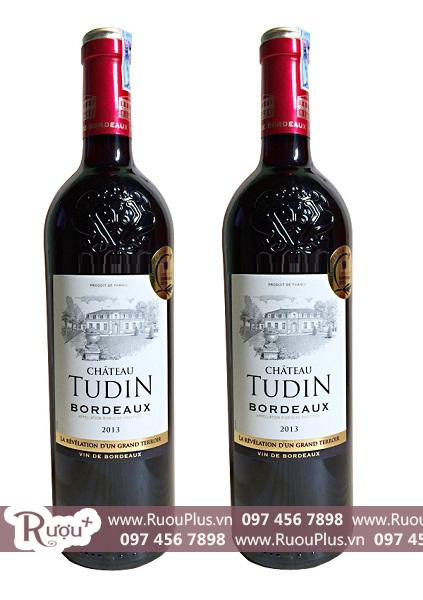 Rượu vang Pháp Chateau Tudin Bordeaux 2013