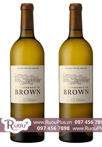Rượu vang La Pommeraie de Brown White Chính hãng