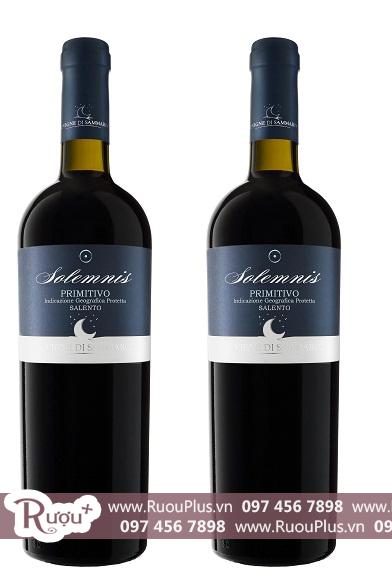 Rượu vang Solemnis Primitivo igp Salento
