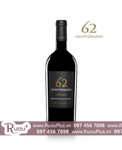 Rượu vang Ý 62 Anniversario 1,5 lit
