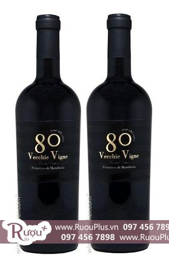 Rượu vang Ý 80 Vecchice Vigne Riserva