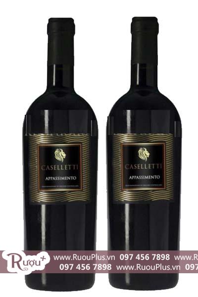 Rượu vang Ý Caselletti Appassimento