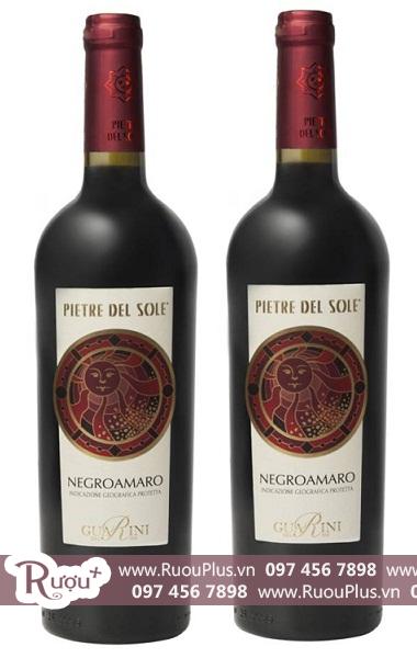 Rượu vang Ý Pietre del Sole Negroamaro Conique Pietre Puglia IGT