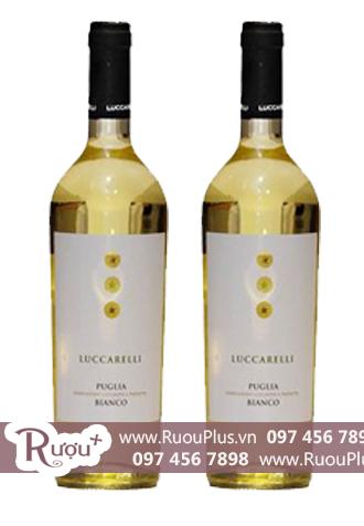 Rượu vang Ý Luccarelli Bianco Chardonnay
