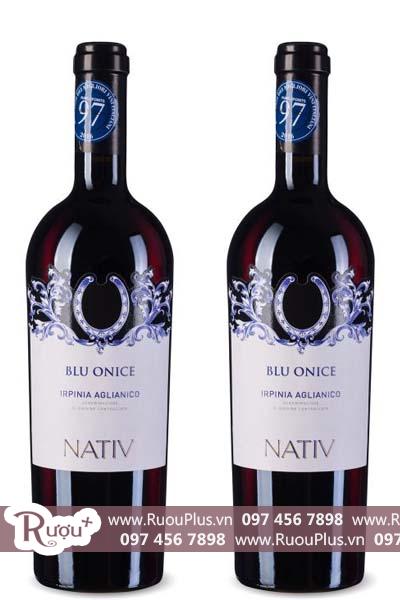 Rượu vang Ý Nativ Blu Onice Irpinia Aglianico