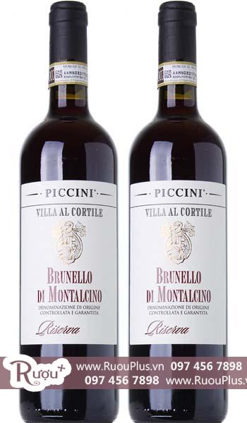 Rượu vang Ý Piccini Brunello Villa Al Cortile Riserva
