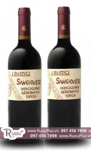 Rượu vang Ý I Rustici Sangiovese Puglia IGT