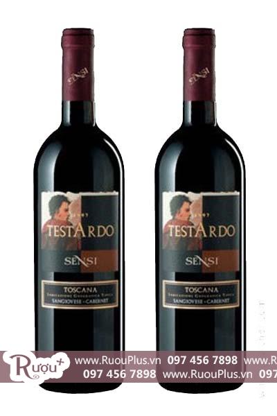 Rượu vang Ý Testardo Sensi Toscana IGT Sangiovese Cabernet