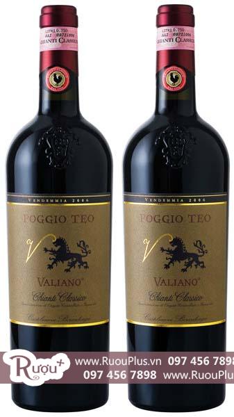 Rượu vang Ý Valiano Poggio Teo
