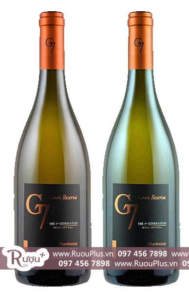 Rượu vang Chile G7 Gran Reserva Chardonnay giá bán tốt nhất