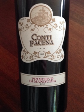 Rượu vang Ý Conti Pacena Primitivo 