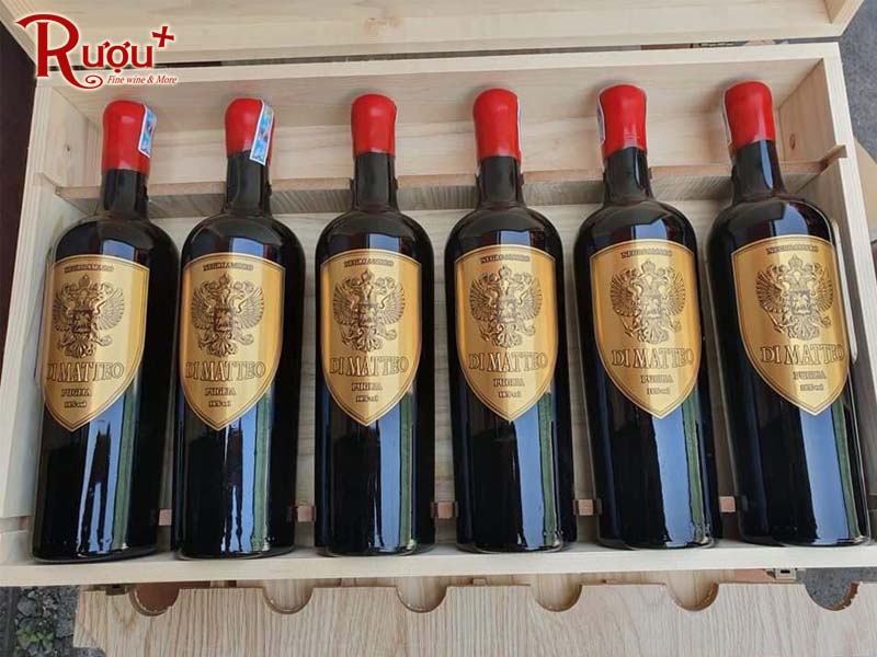 Rượu vang Di Matteo 16 độ Negroamaro Puglia