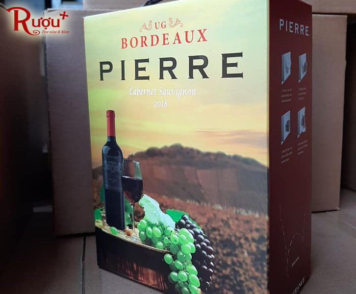 Rượu vang bịch Pierre Bordeaux 3L Cabernet Sauvignon