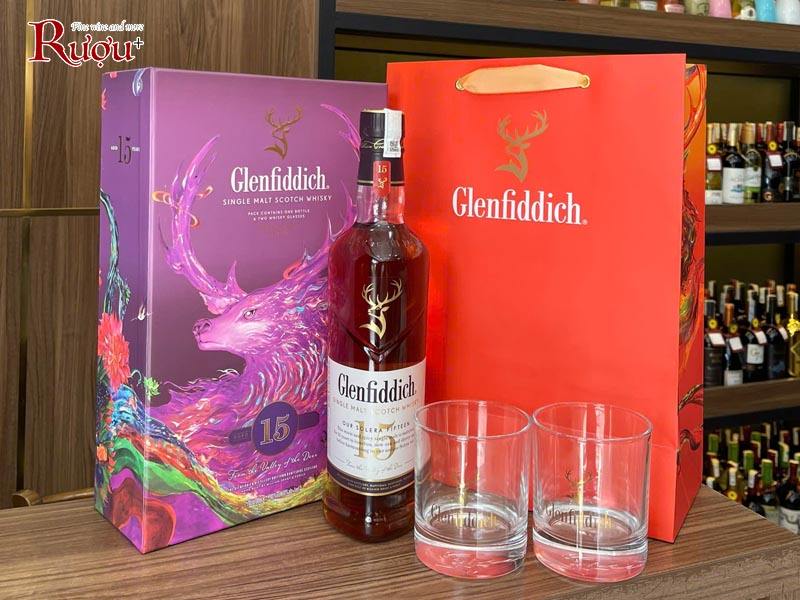 Hộp quà Glenfiddich 15 năm 2025