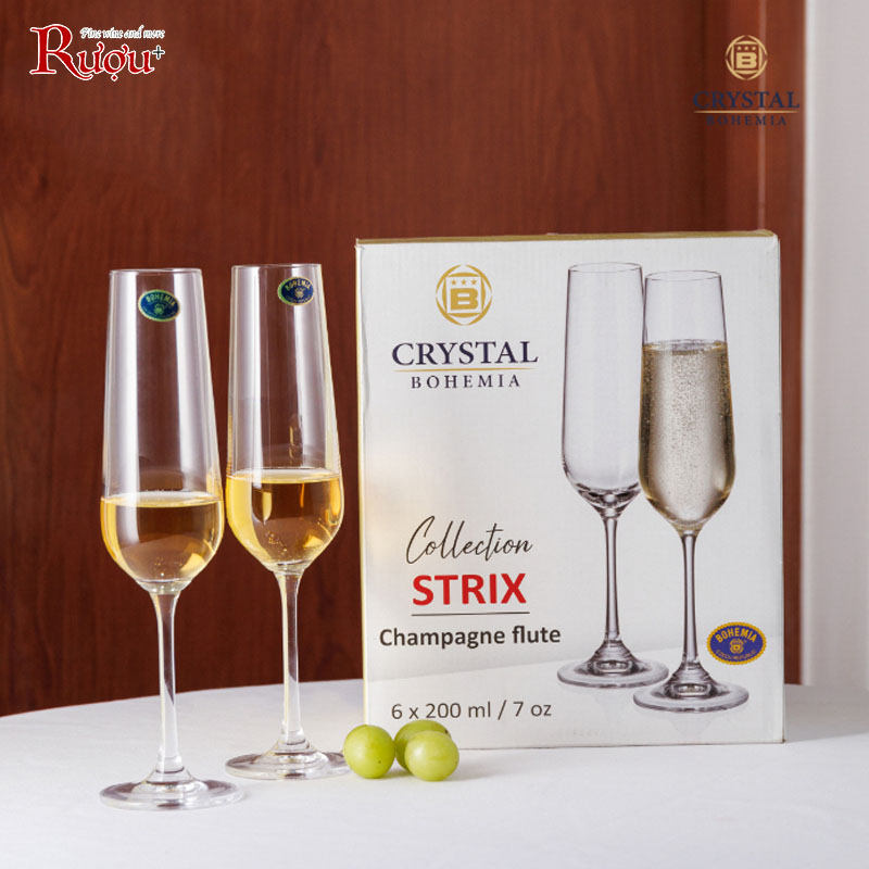 Ly Champagne  Bohemia 230ml cao cấp