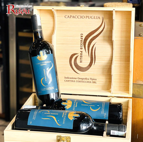  rượu vang Capaccio Puglia Negroamaro 16,5%